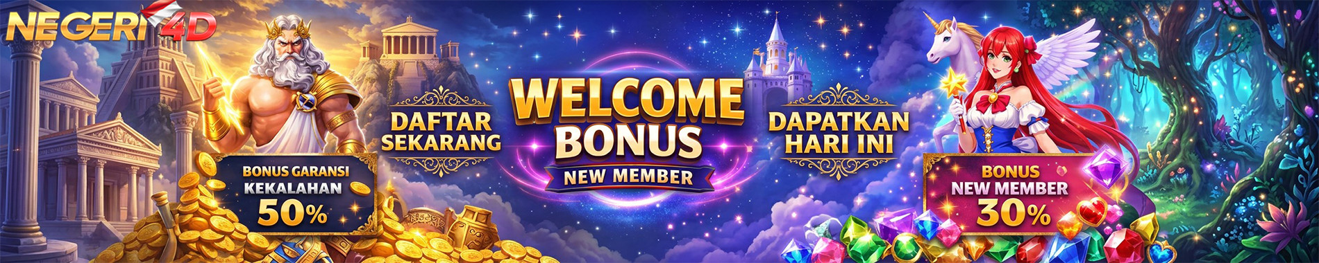 Negeri4d, Bonus welcome